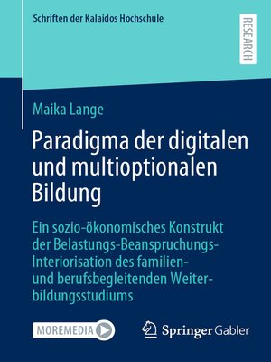 cover image of Paradigma der digitalen und multioptionalen Bildung